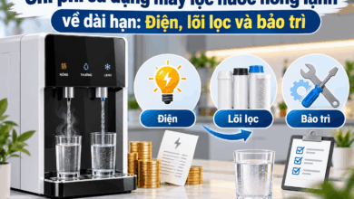 Chi phí sử dụng máy lọc nước nóng lạnh về dài hạn: Điện, lõi lọc và bảo trì